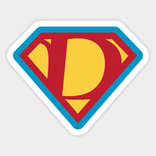 Letter D Sticker